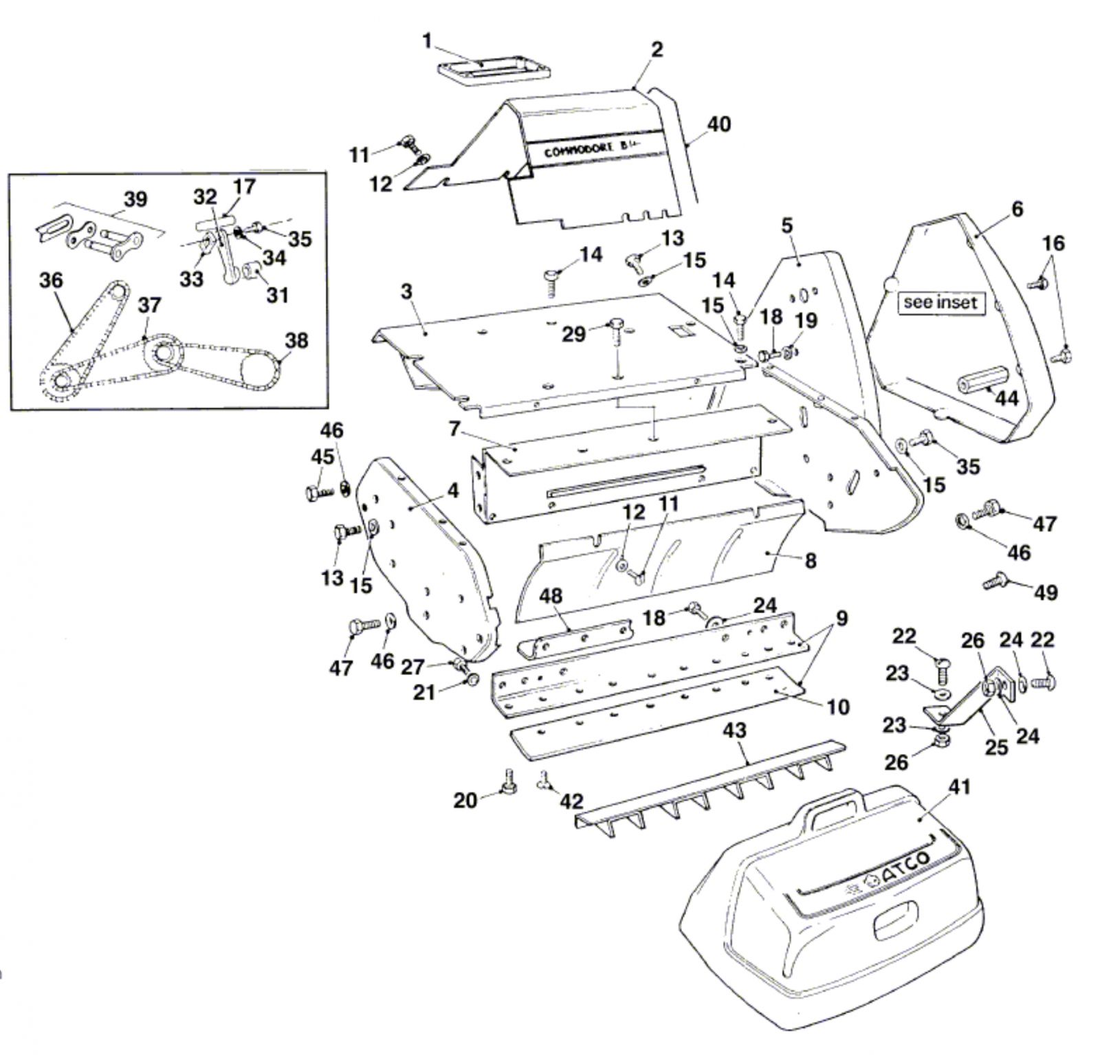 Commodore spare deals parts